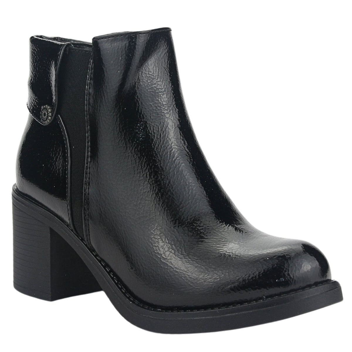 Botin Chalada Mujer Prata-3 Negro Casual Botines Taco Chalada 