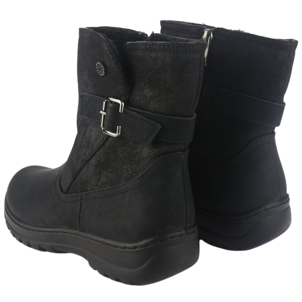 Botin Chalada Mujer Qual-7 Negro Casual Botines Taco Chalada 