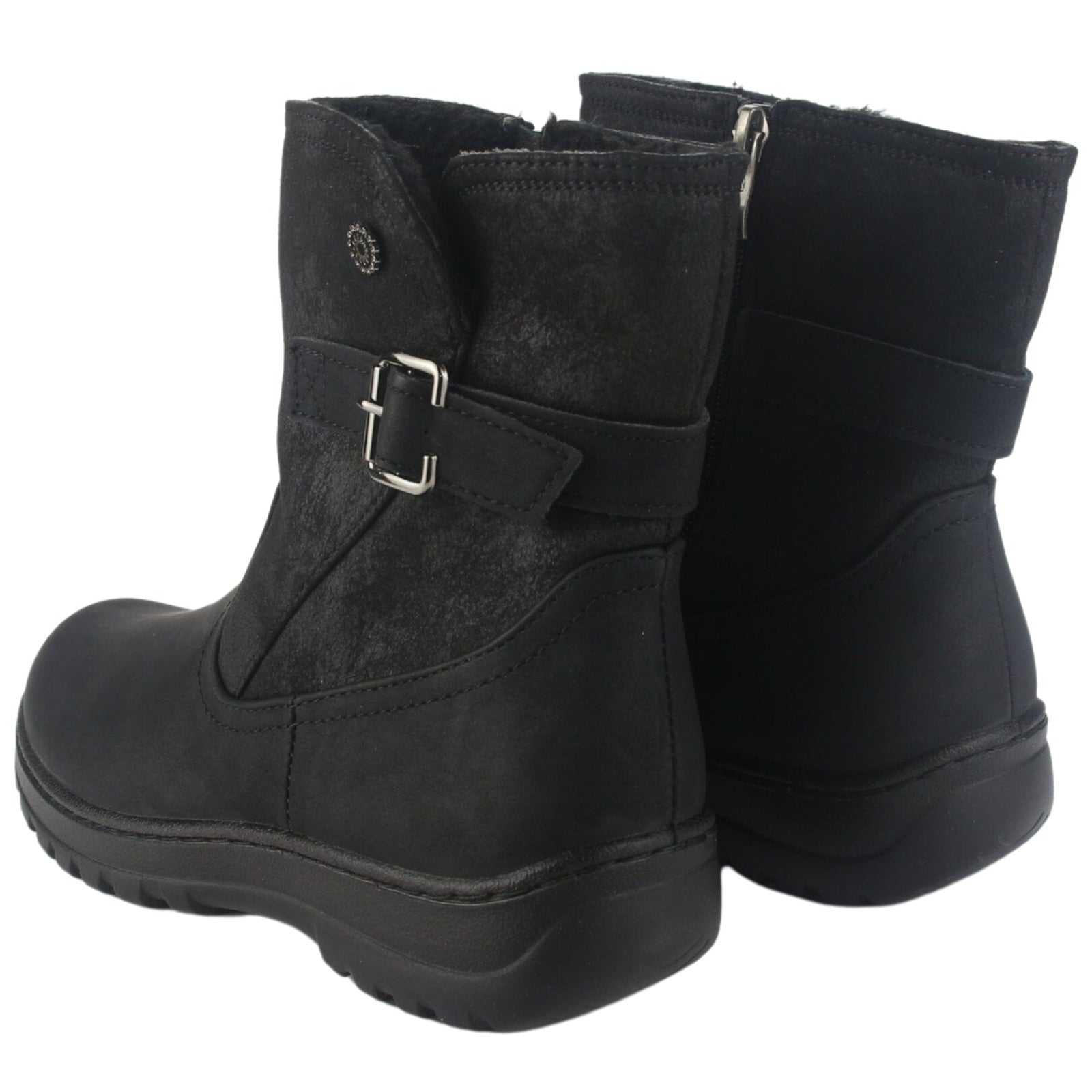 Botin Chalada Mujer Qual-7 Negro Casual Botines Taco Chalada 