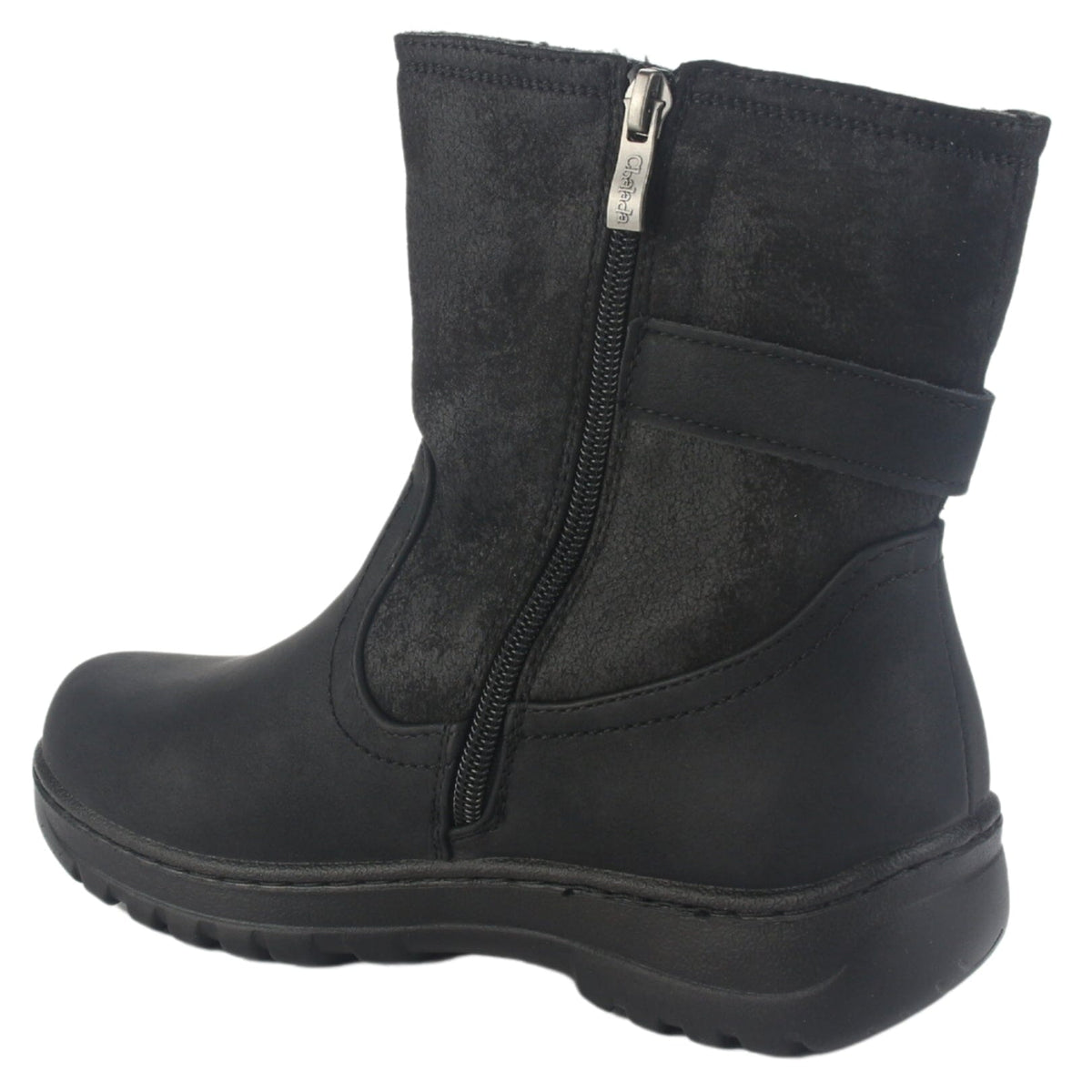 Botin Chalada Mujer Qual-7 Negro Casual Botines Taco Chalada 