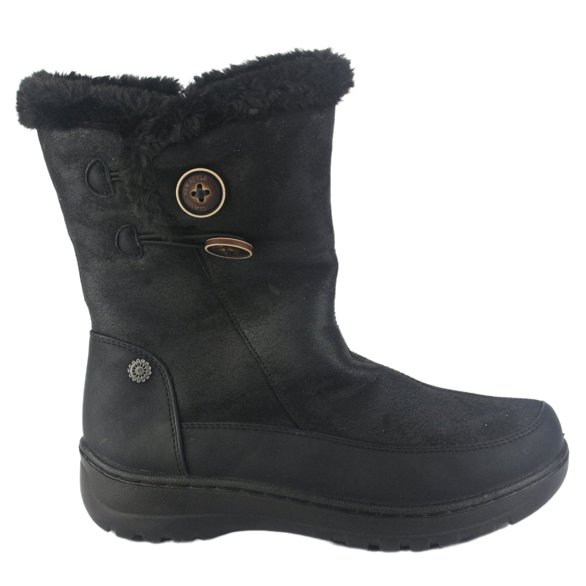 Botin Chalada Mujer Qual-8 Negro Casual Botines Taco Chalada 