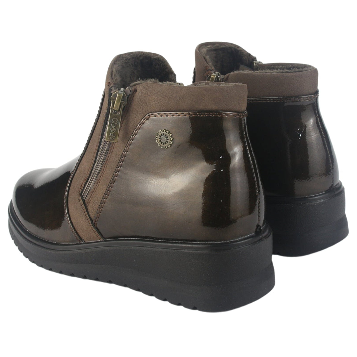 Botin Chalada Mujer Rayo-3 Café Casual Botines Plataforma Chalada 