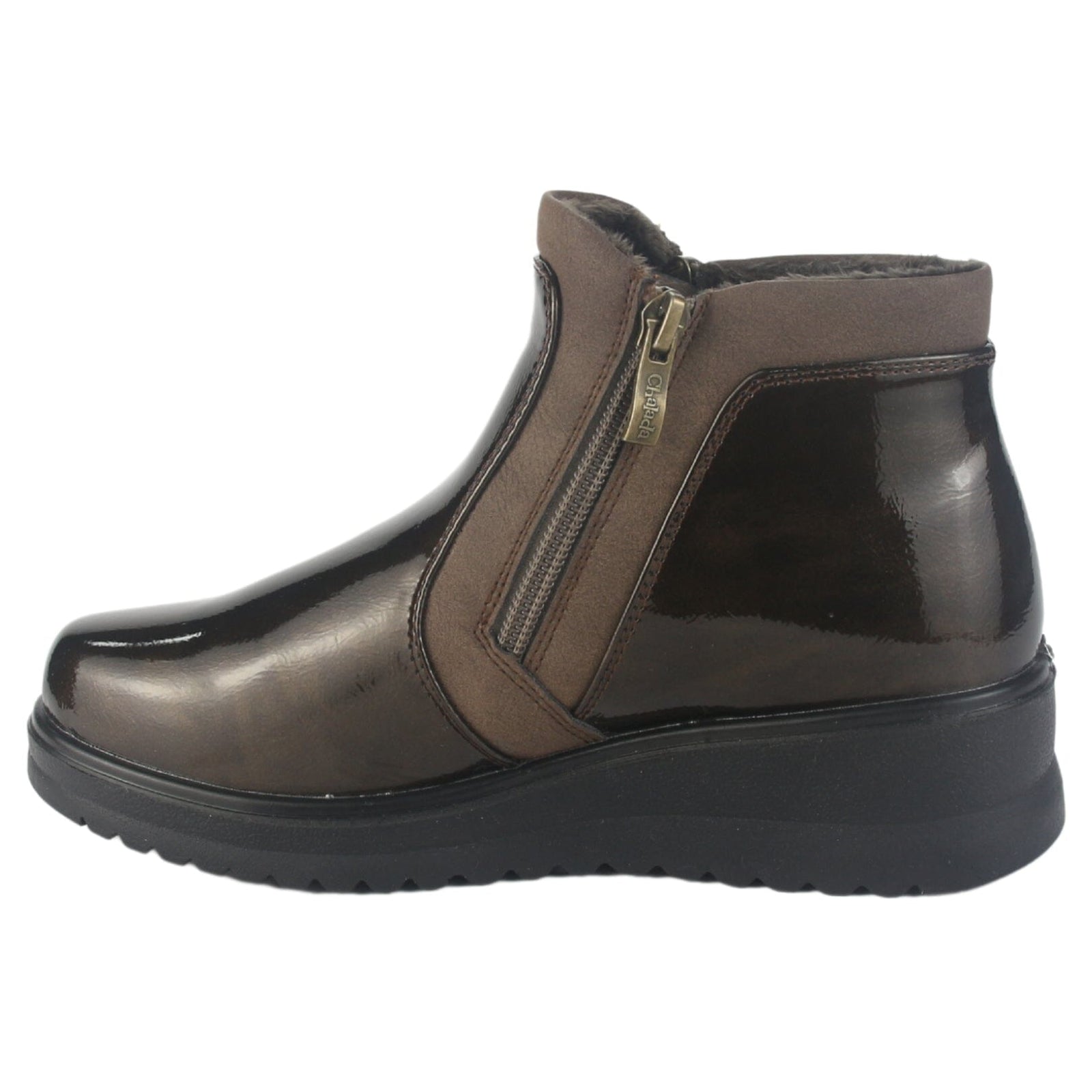 Botin Chalada Mujer Rayo-3 Café Casual Botines Plataforma Chalada 