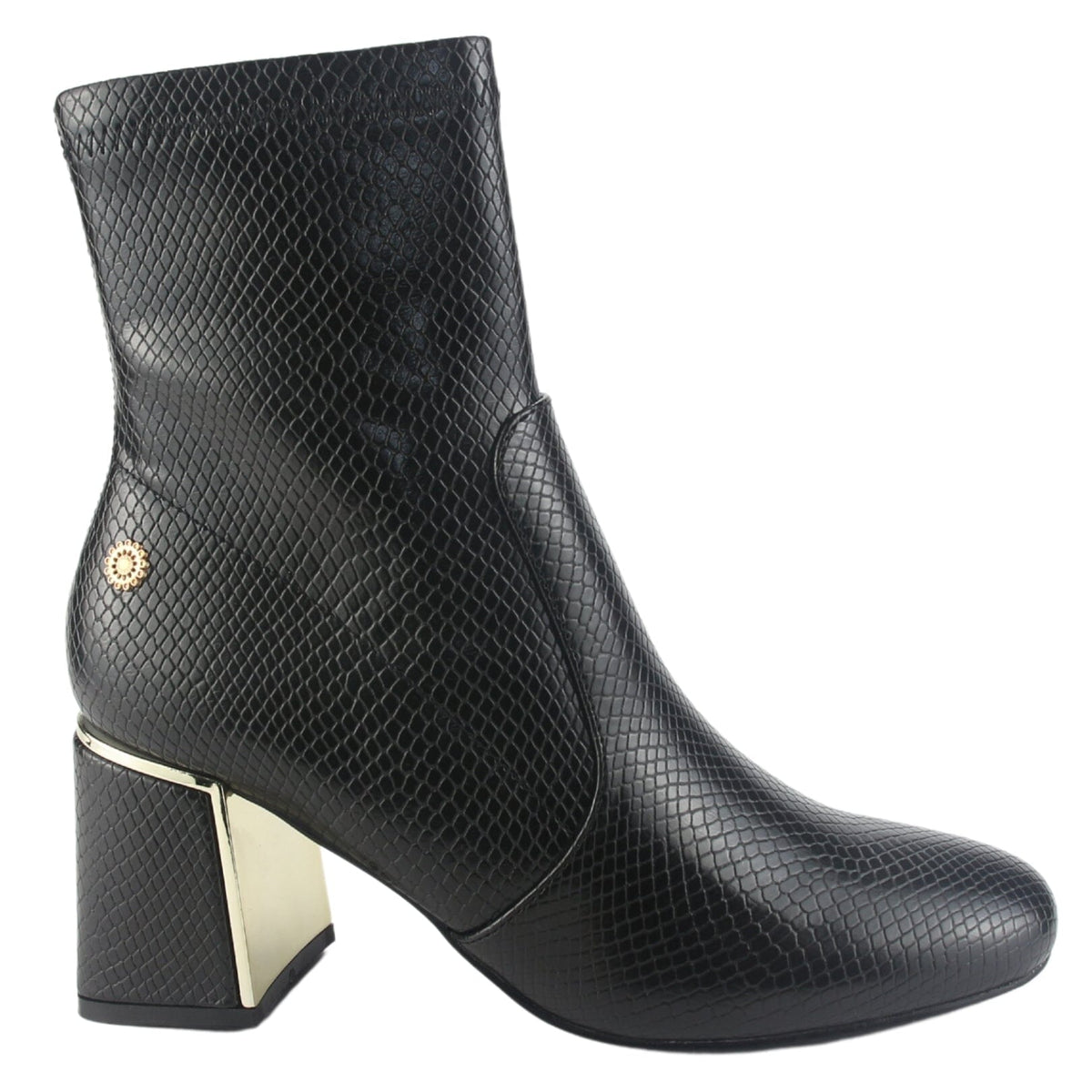 Botin Chalada Mujer Rupia-21 Negro Casual Botines Taco Chalada 