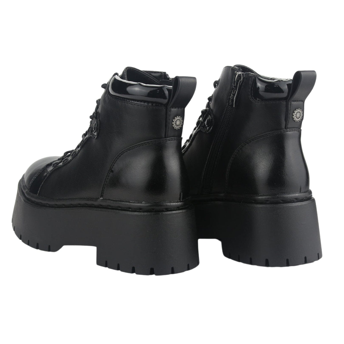 Botin Chalada Mujer Rust-21 Negro Plataforma Botines Plataforma Chalada 