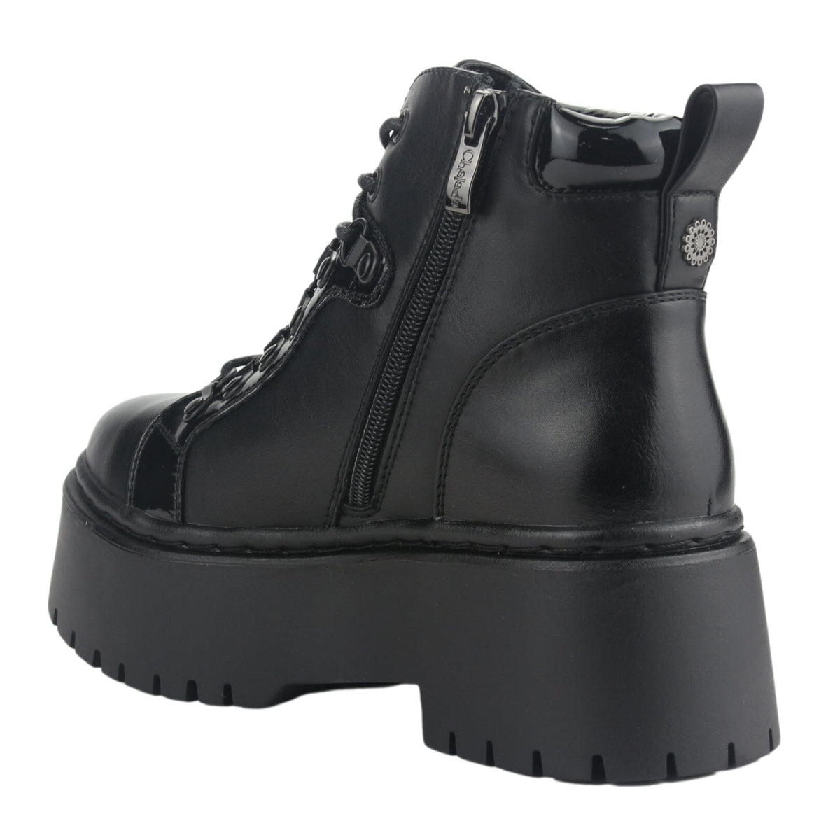 Botin Chalada Mujer Rust-21 Negro Plataforma Botines Plataforma Chalada 