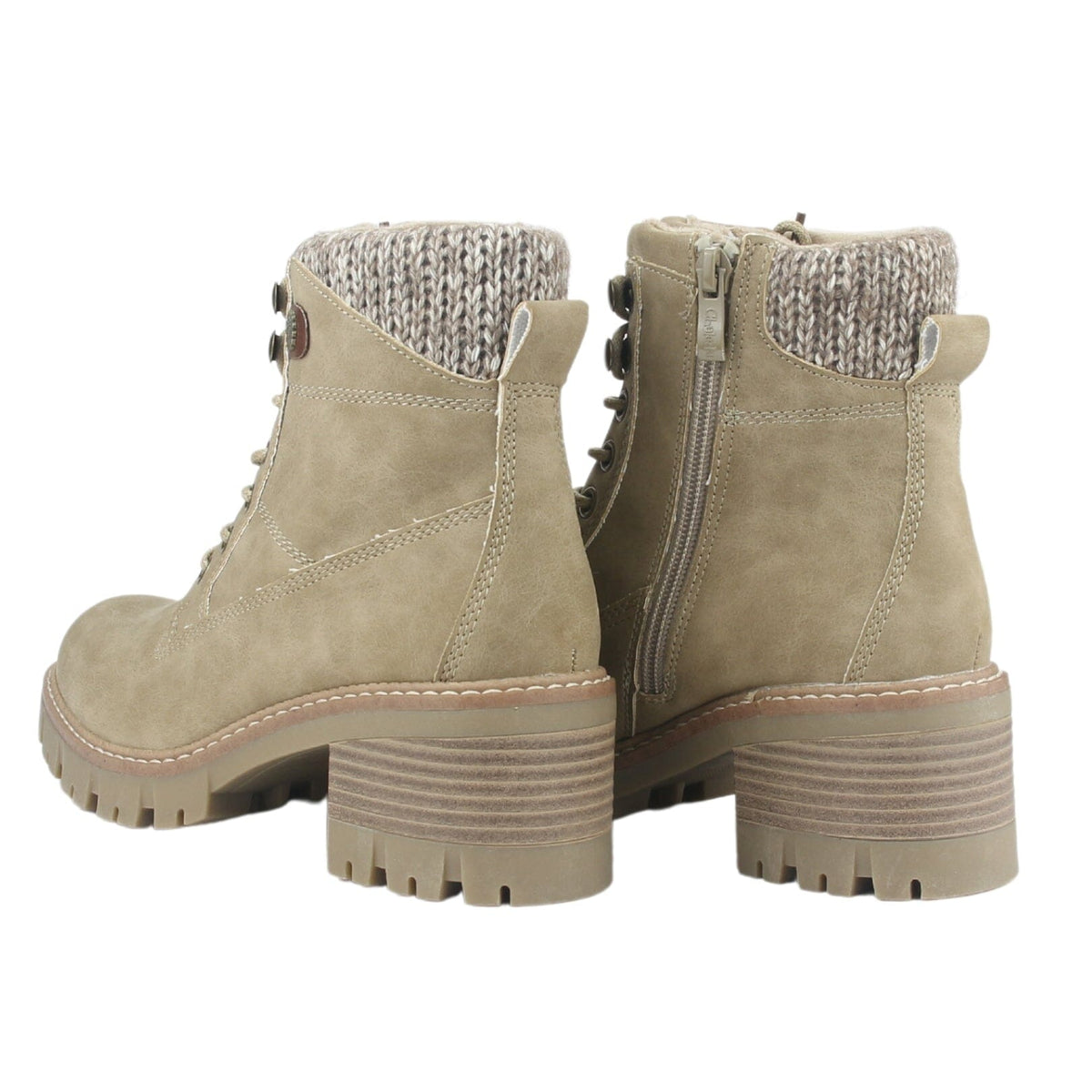 Botin Chalada Mujer Sindy-1 Beige Casual Botines Taco Chalada 