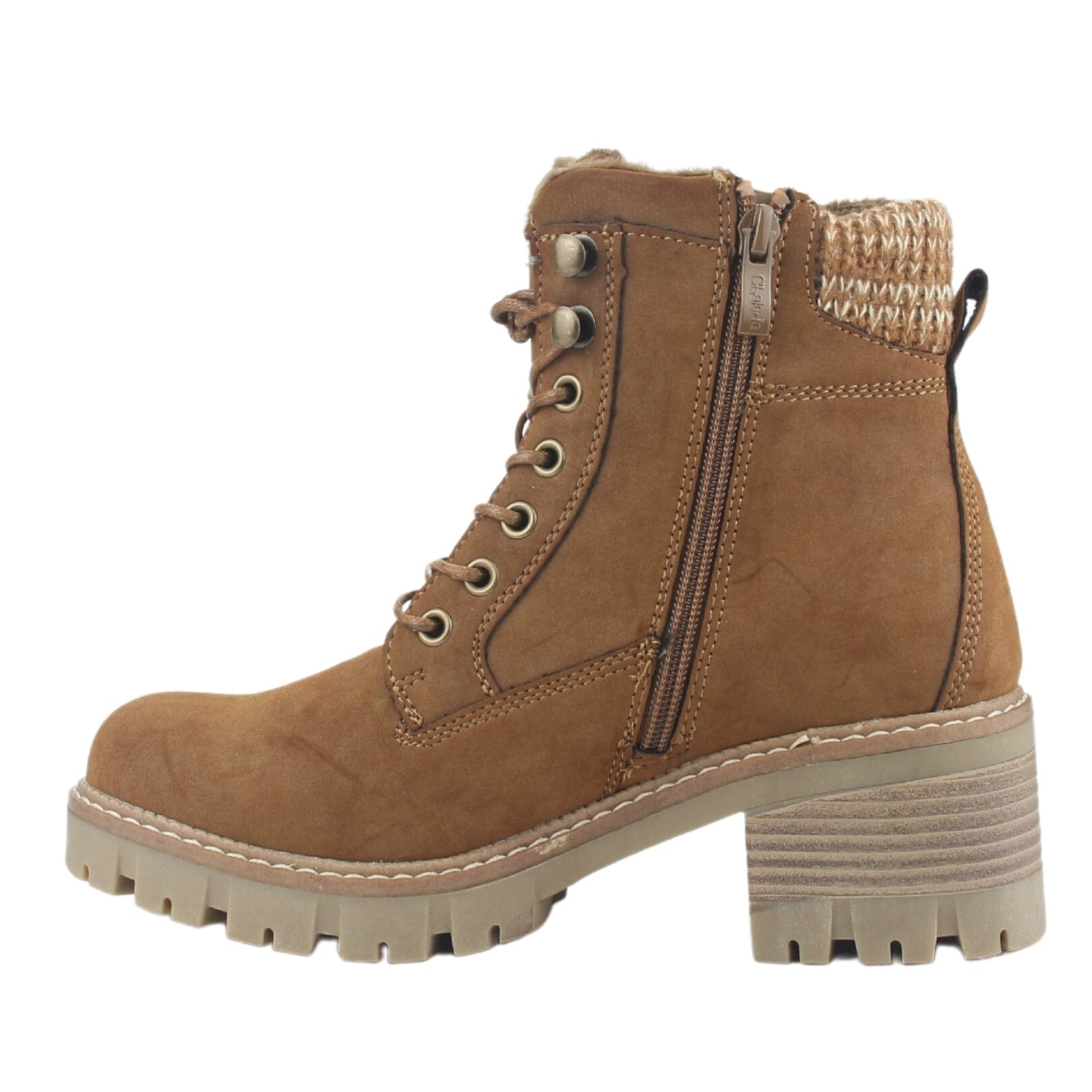 Botin Chalada Mujer Sindy-1 Café Casual Botines Taco Chalada 