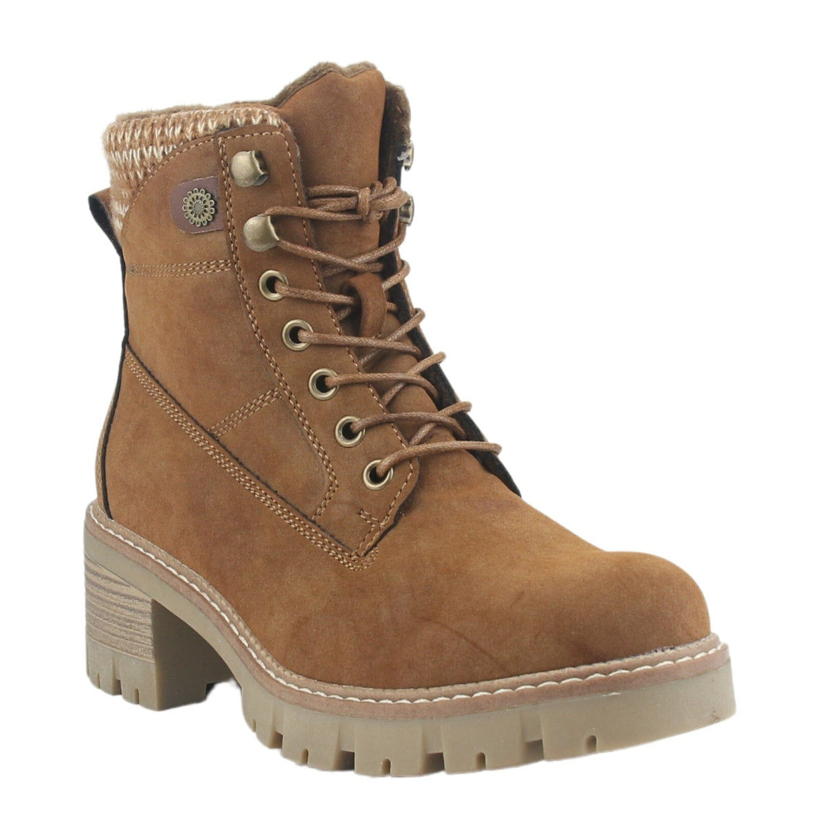 Botin Chalada Mujer Sindy-1 Café Casual Botines Taco Chalada 