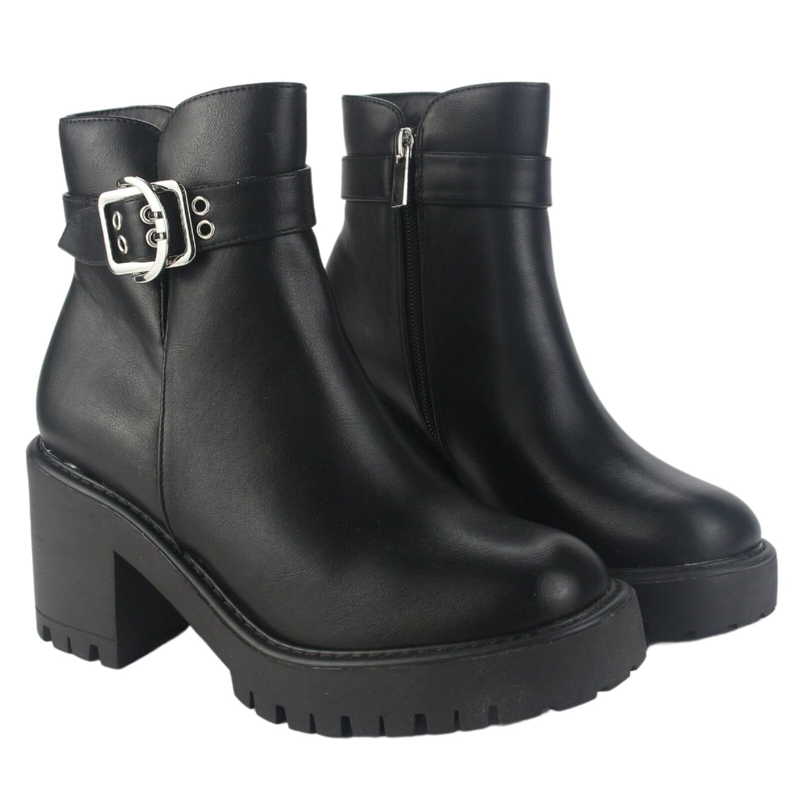 Botin Chalada Mujer Tere-2 Negro Casual Botines Taco Chalada 
