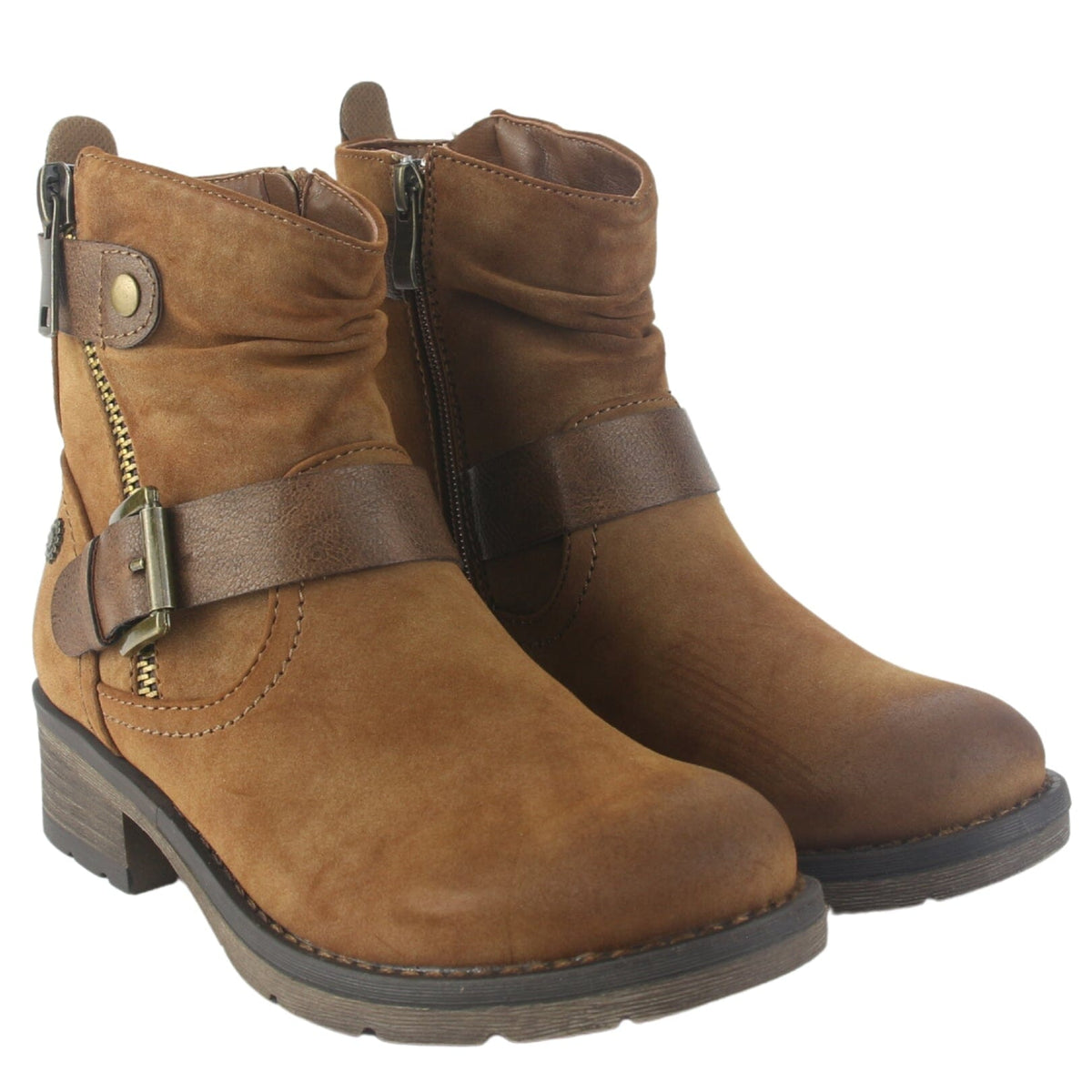 Botin Chalada Mujer Torri-11 Camel Casual Botines Chalada 