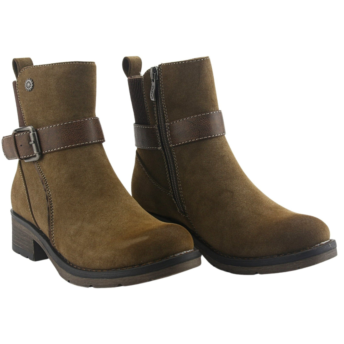 Botin Chalada Mujer Torri-250 Taupe Casual Botines Taco Chalada 