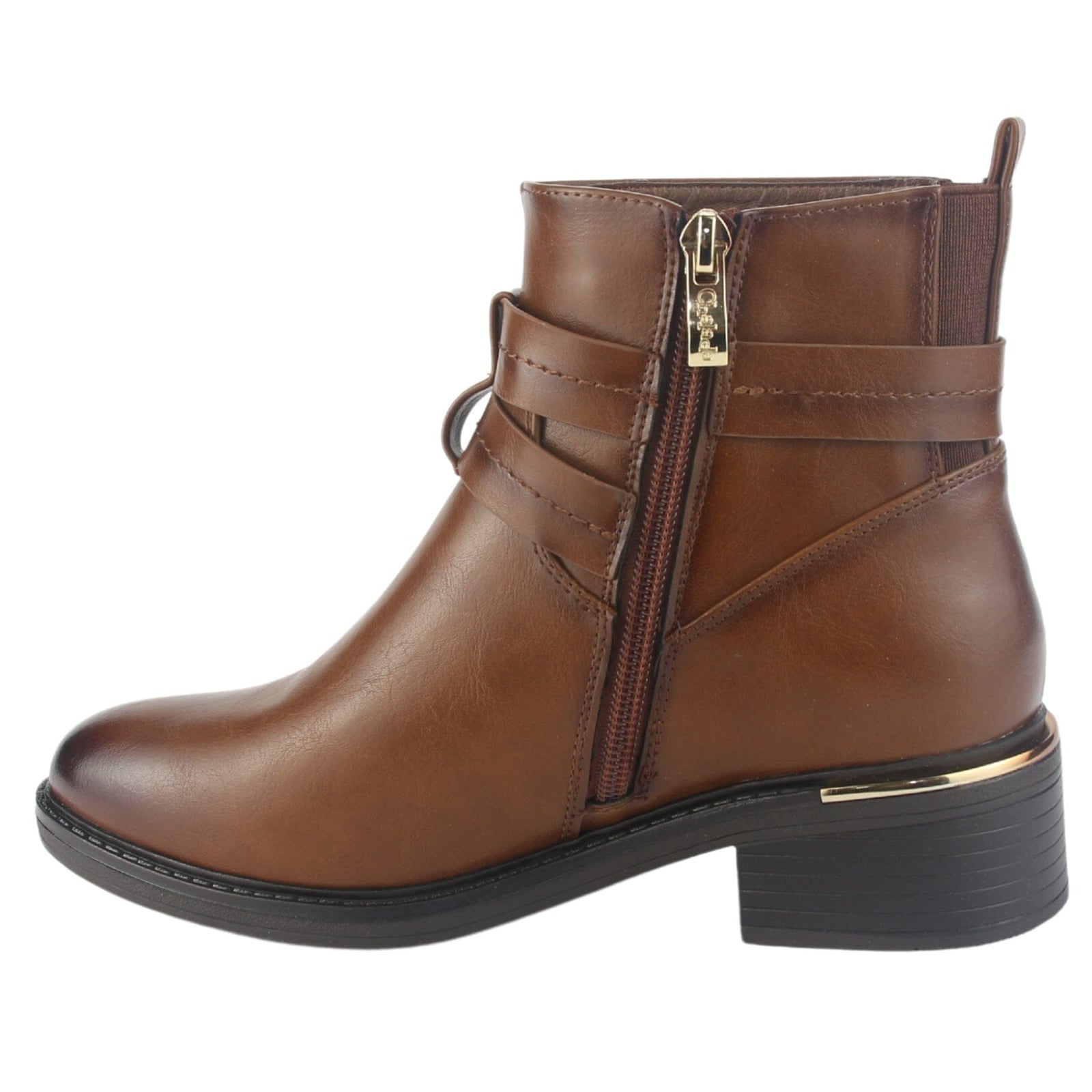 Botin Chalada Mujer Trafa-20 Café Casual Botines Taco Chalada 