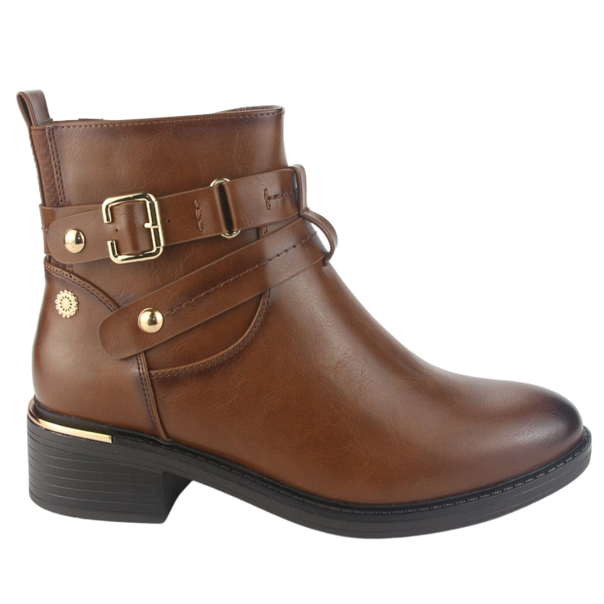 Botin Chalada Mujer Trafa-20 Café Casual Botines Taco Chalada 