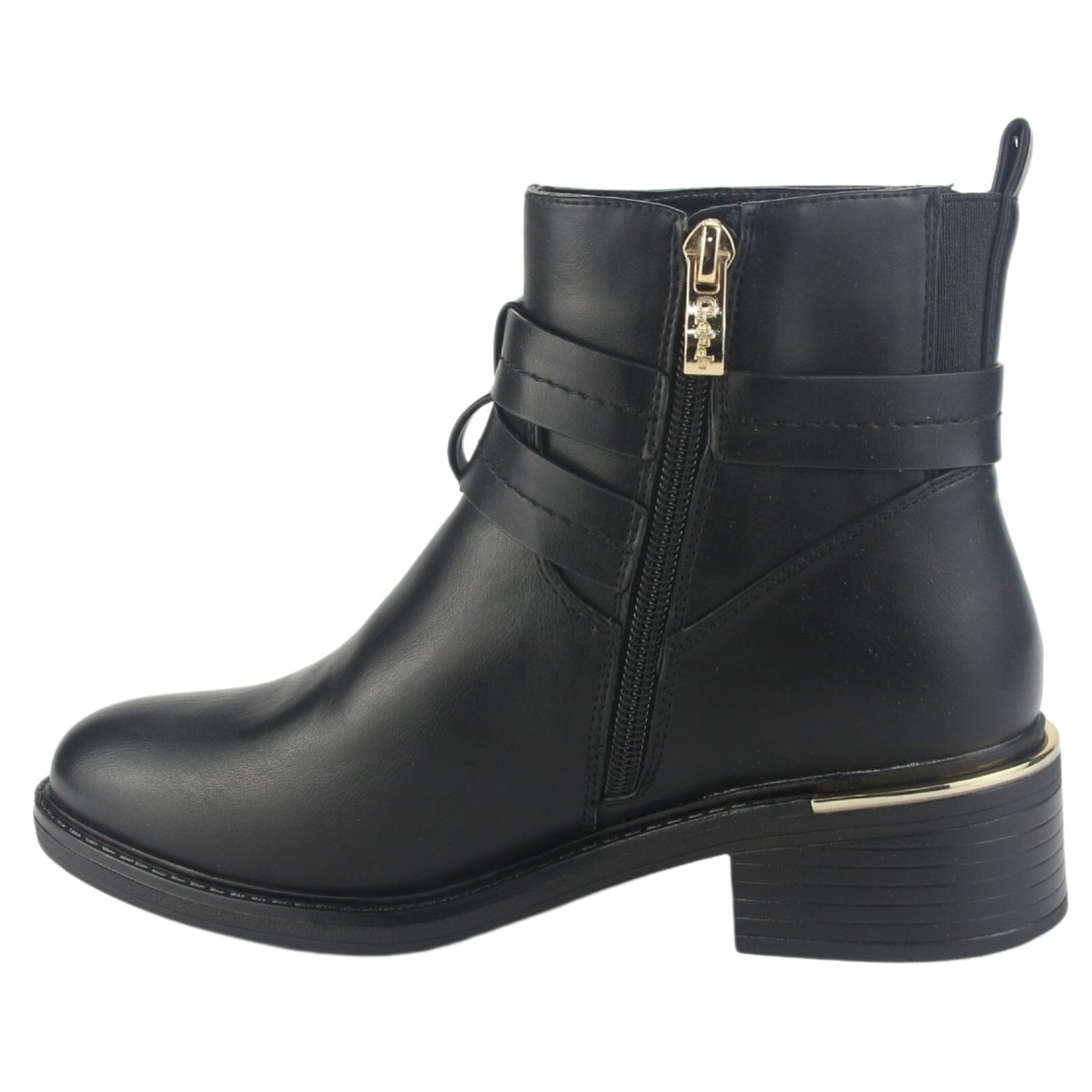 Botin Chalada Mujer Trafa-20 Negro Casual Botines Taco Chalada 