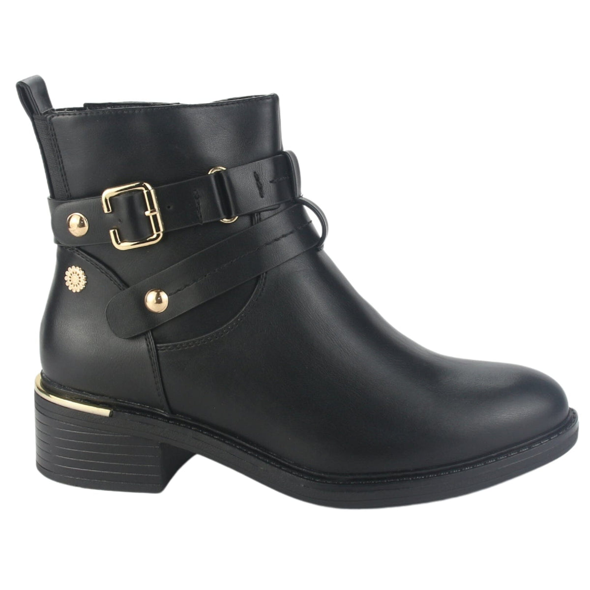 Botin Chalada Mujer Trafa-20 Negro Casual Botines Taco Chalada 