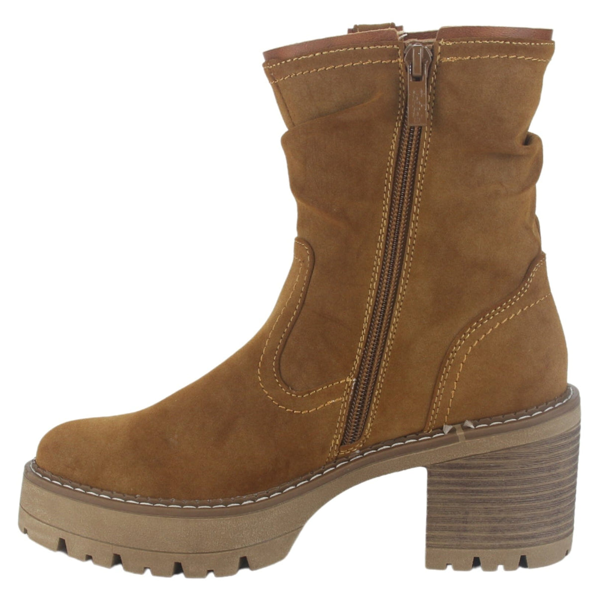 Botin Chalada Mujer Trini-20 Tostado Casual Botines Taco Chalada 