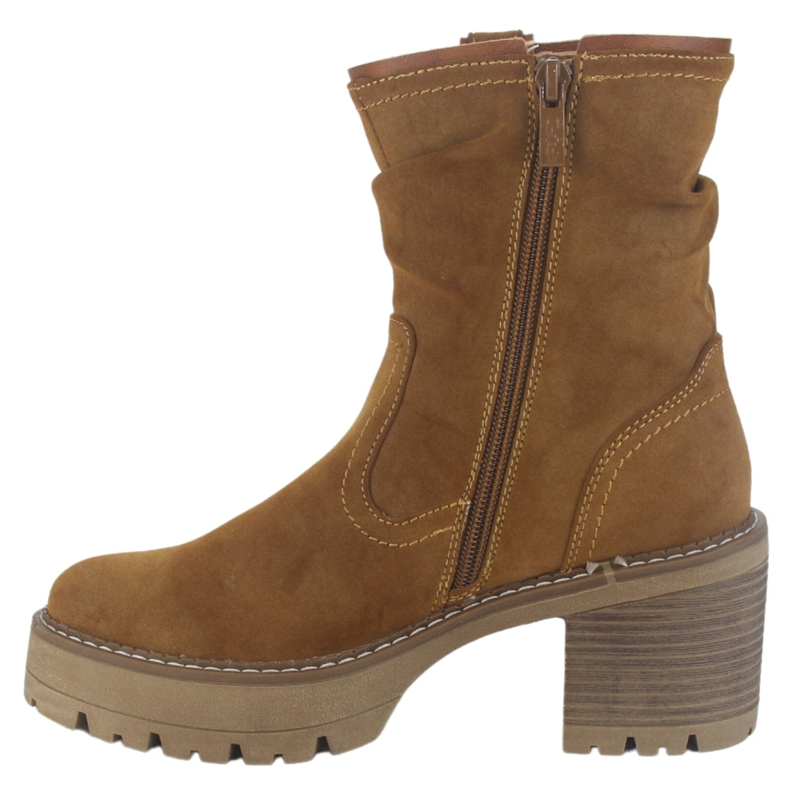 Botin Chalada Mujer Trini-20 Tostado Casual Botines Taco Chalada 