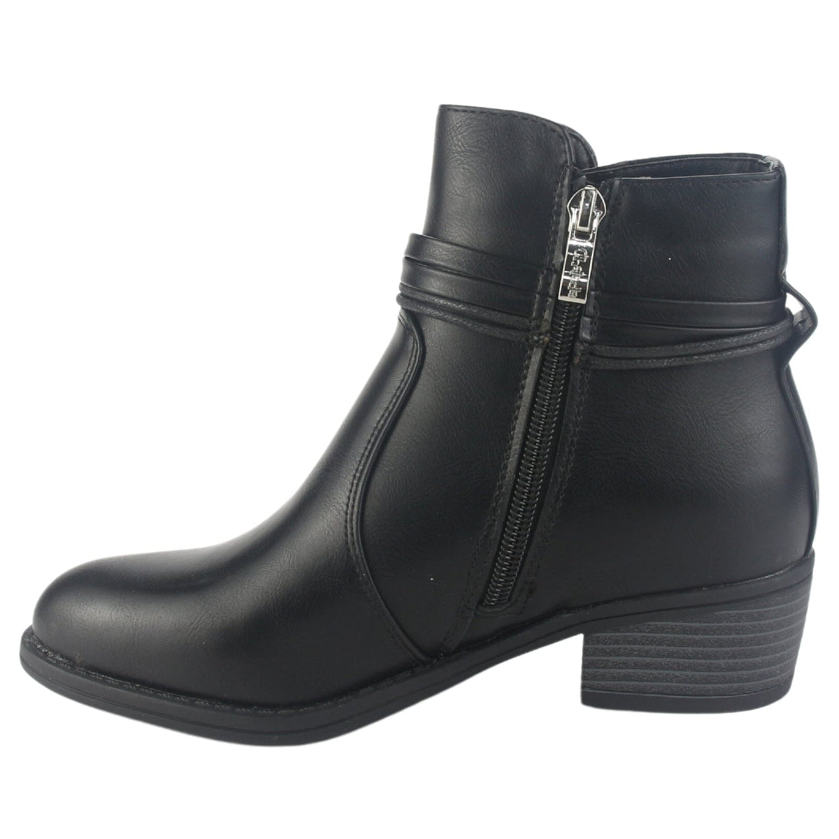 Botin Chalada Mujer Trosi-1 Negro Casual Botines Taco Chalada 