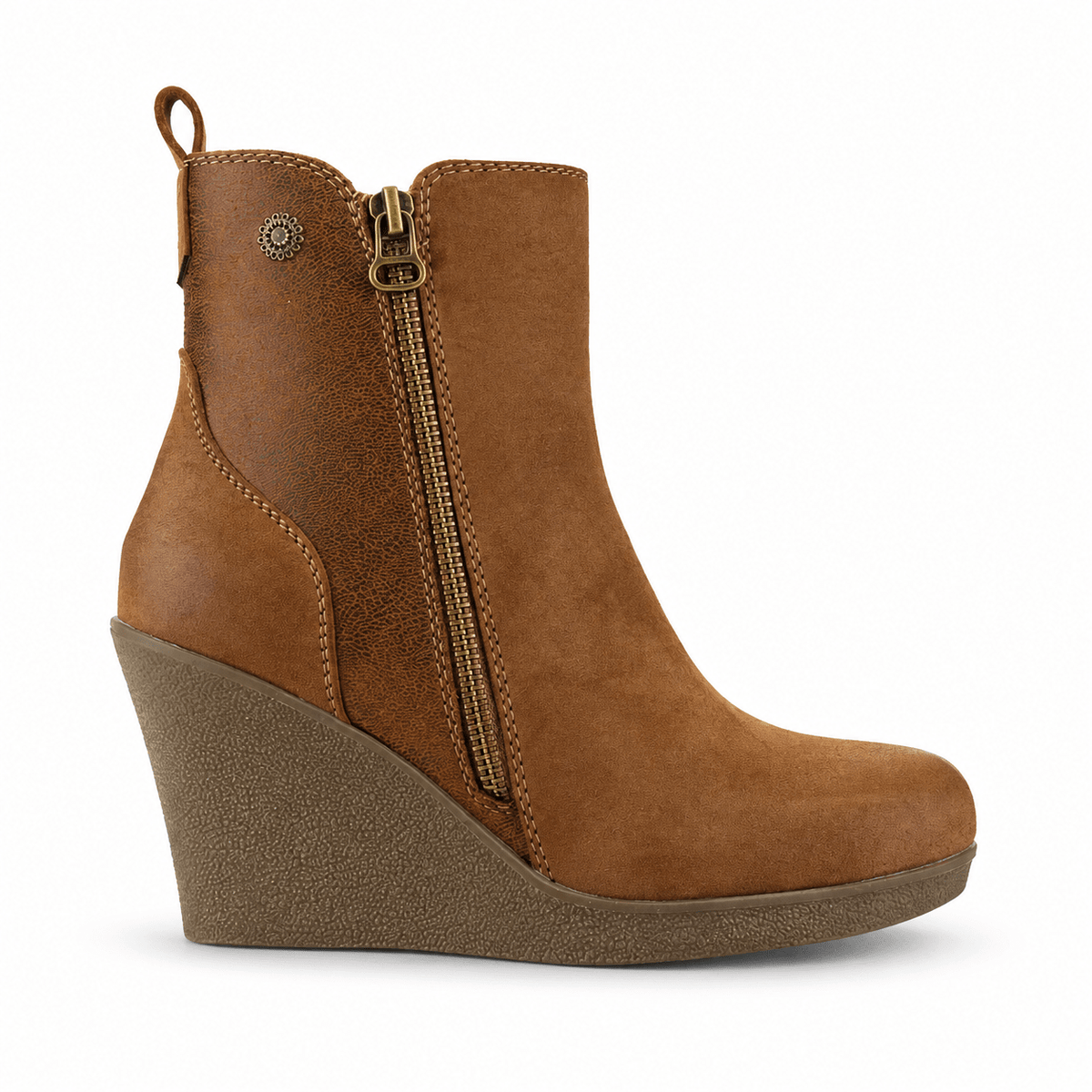 Botin Chalada Mujer Wedge-41 Camel Casual Botines Chalada 