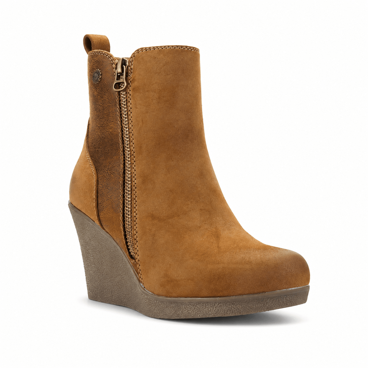 Botin Chalada Mujer Wedge-41 Camel Casual Botines Chalada 