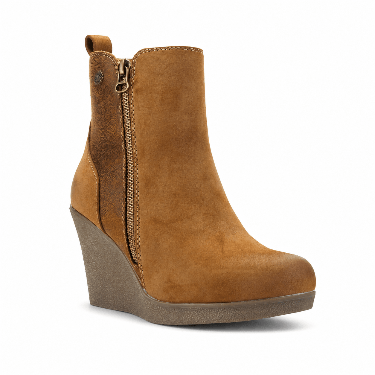 Botin Chalada Mujer Wedge-41 Camel Casual Botines Chalada 