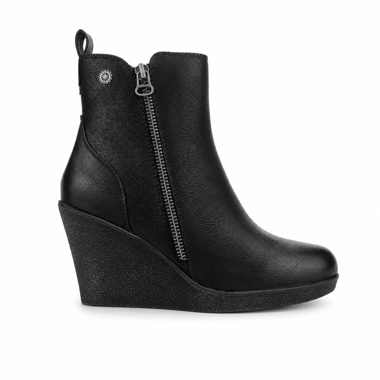 Botin Chalada Mujer Wedge-41 Negro Casual Botines Chalada 