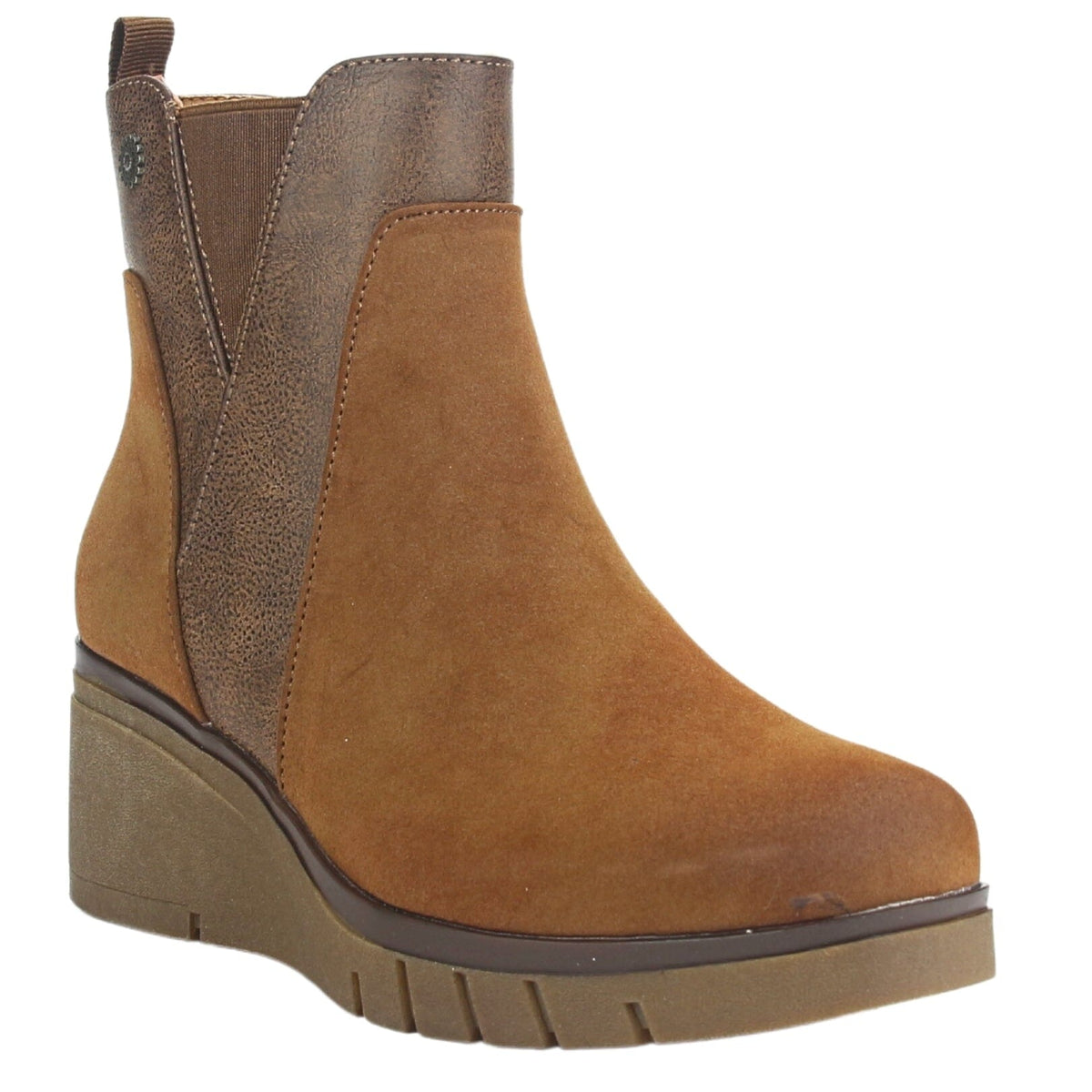 Botin Chalada Mujer Wedgenew-1 Tostado Casual Botines Taco Chalada 