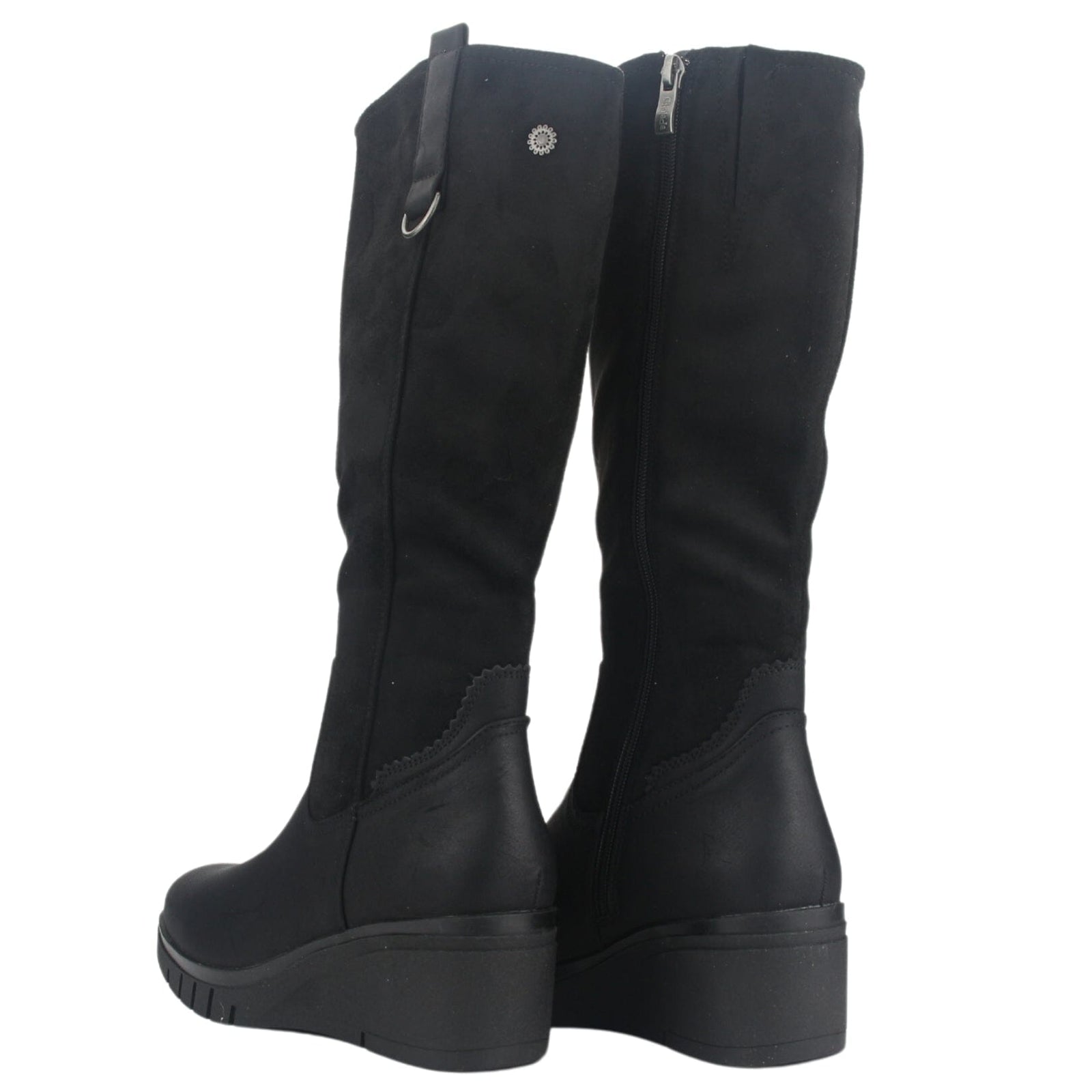 Botin Chalada Mujer Wedgenew-3 Negro Casual Botines Taco Chalada 