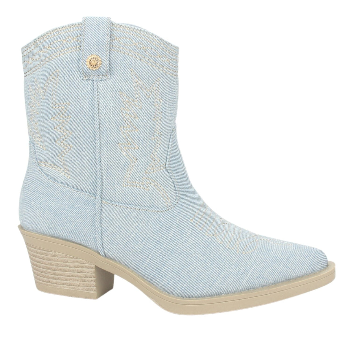 Botin Chalada Mujer Westtop-1 Azul Moda Botines Taco Chalada 