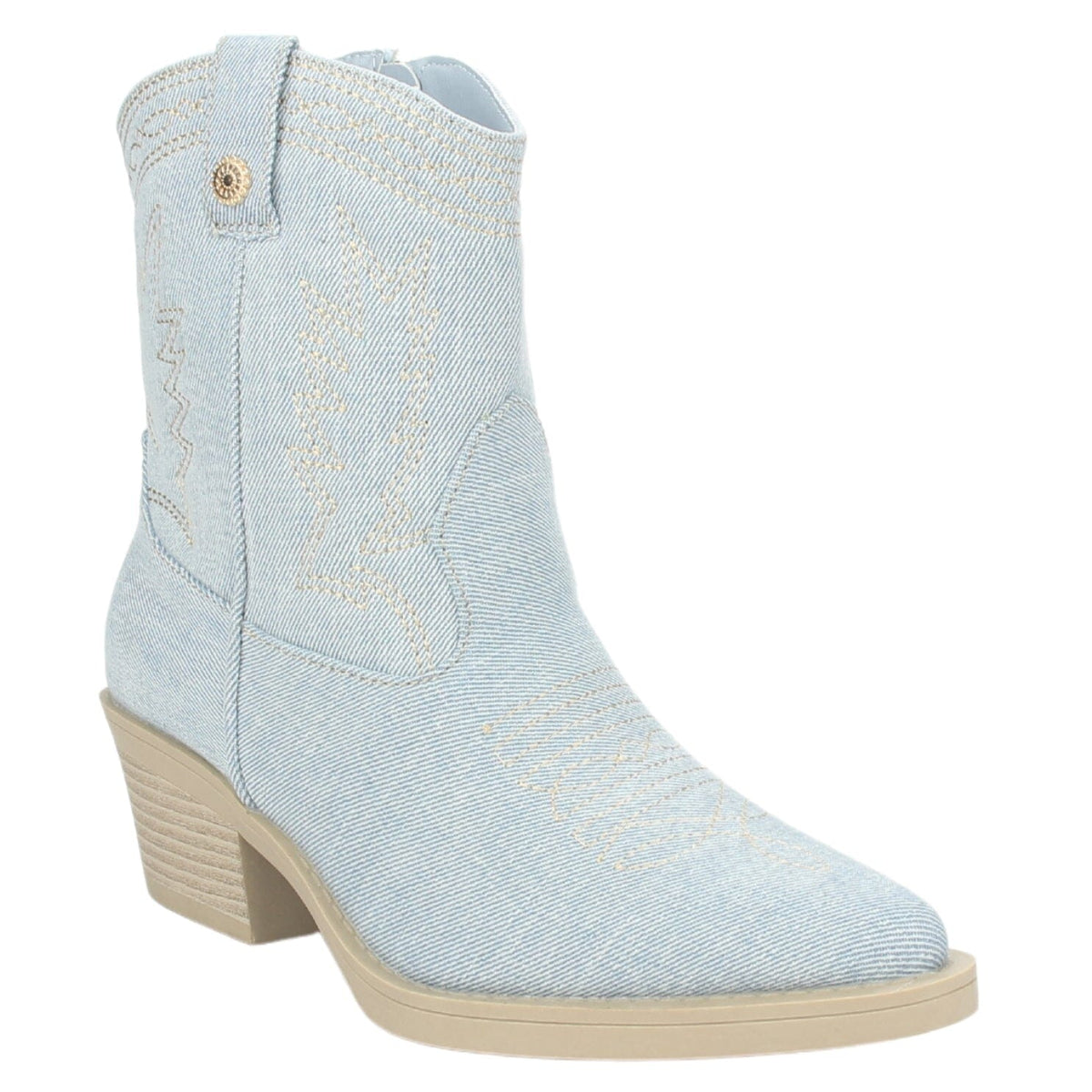 Botin Chalada Mujer Westtop-1 Azul Moda Botines Taco Chalada 
