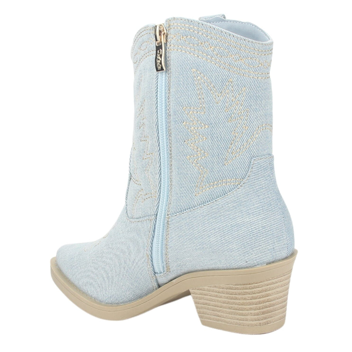 Botin Chalada Mujer Westtop-1 Azul Moda Botines Taco Chalada 