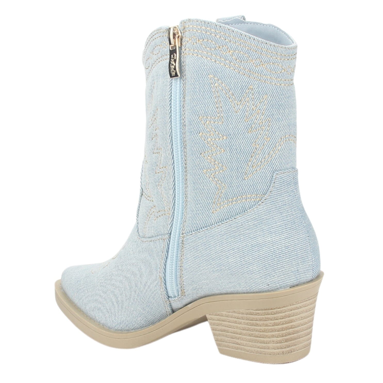 Botin Chalada Mujer Westtop-1 Azul Moda Botines Taco Chalada 