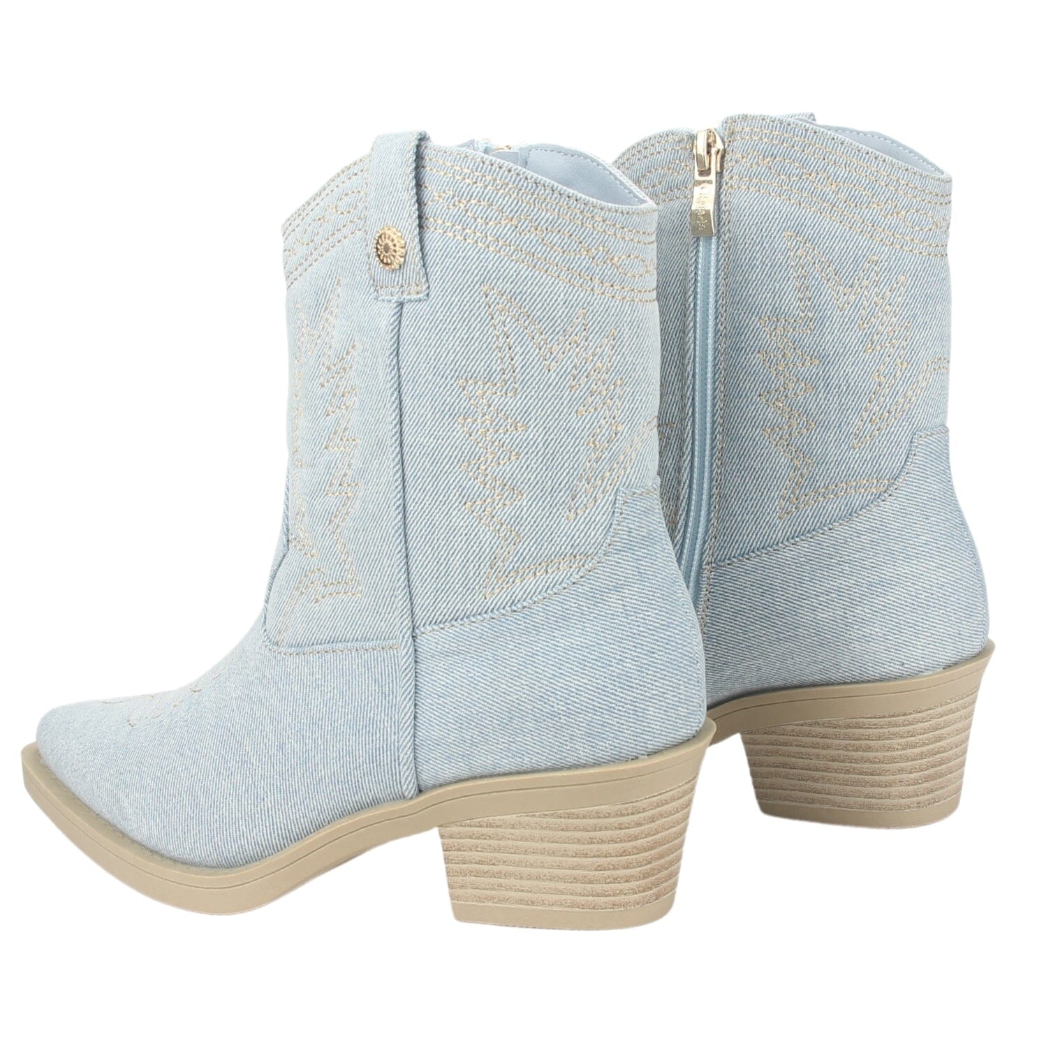 Botin Chalada Mujer Westtop-1 Azul Moda Botines Taco Chalada 