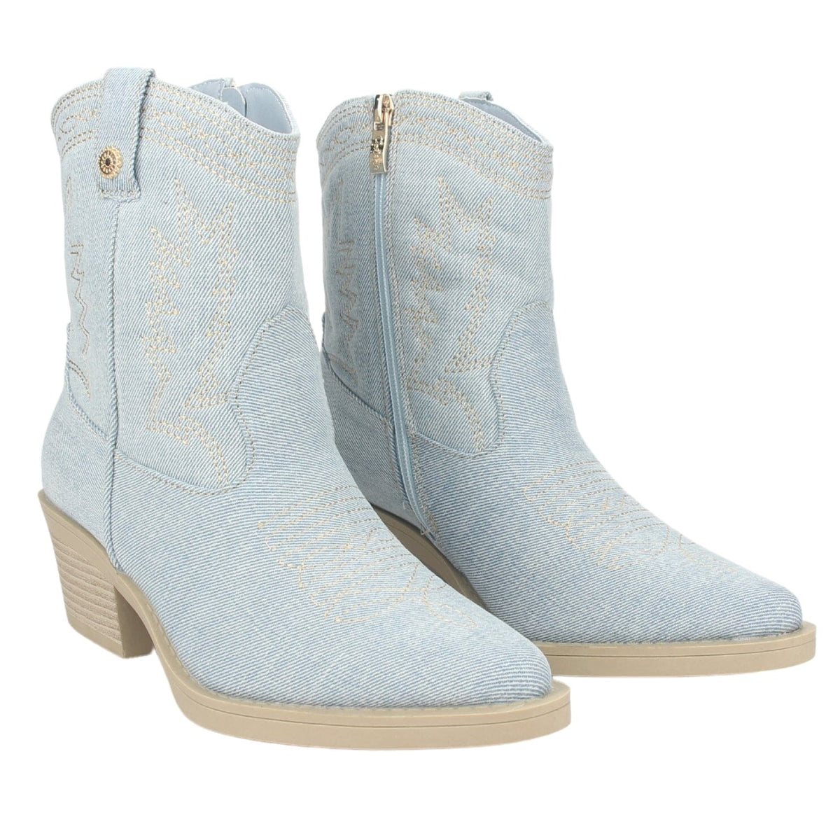 Botin Chalada Mujer Westtop-1 Azul Moda Botines Taco Chalada 