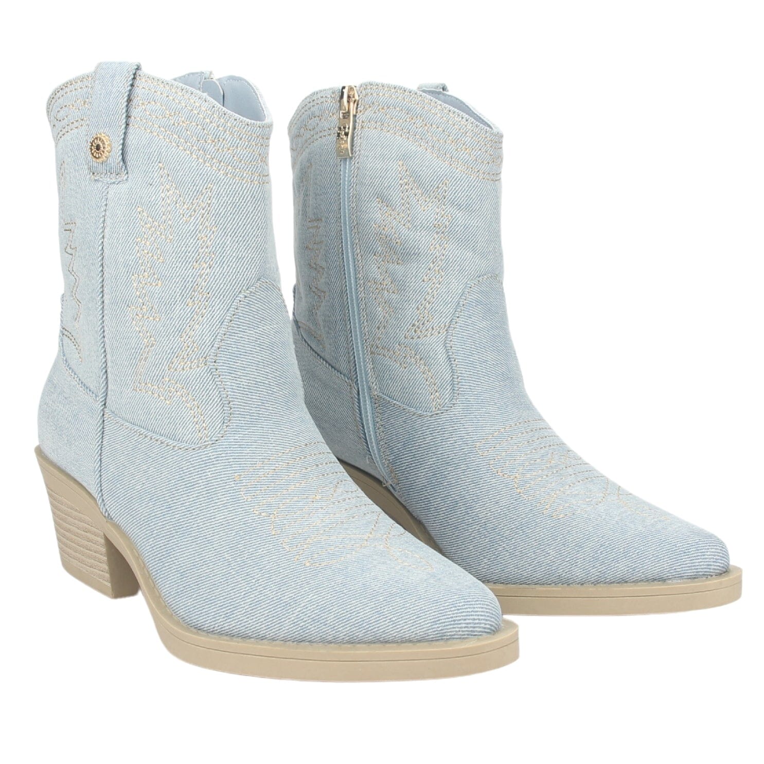 Botin Chalada Mujer Westtop-1 Azul Moda Botines Taco Chalada 