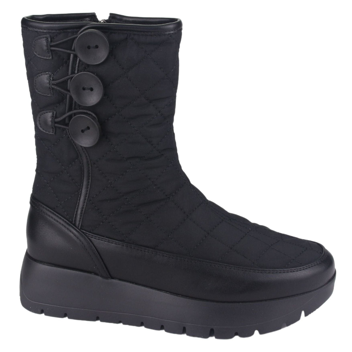 Botin Dorette Mujer Wonder-5 Negro Casual Botines Planos Dorette 