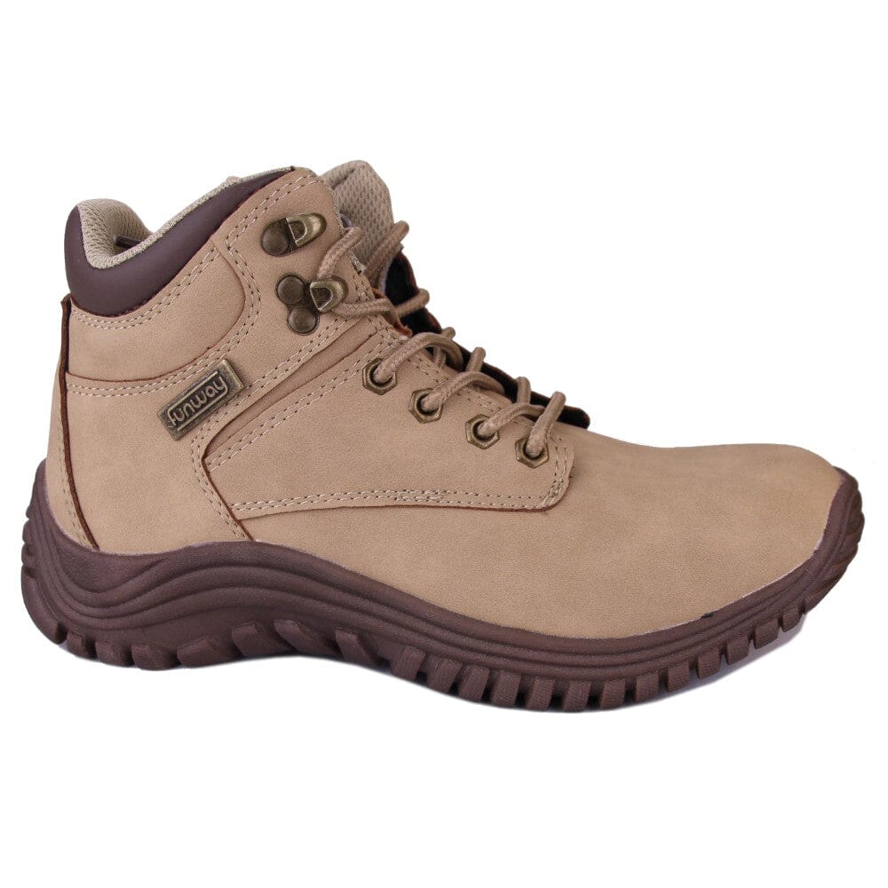 Botin Funway Mujer Snow-5 Beige Casual Botines Funway 