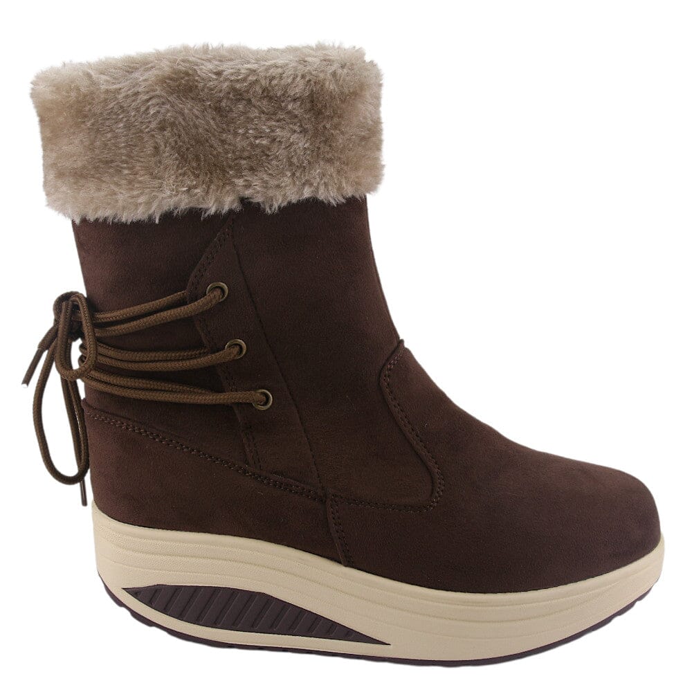 Botin Funway Mujer Tija-34 Café Casual Botines Funway 