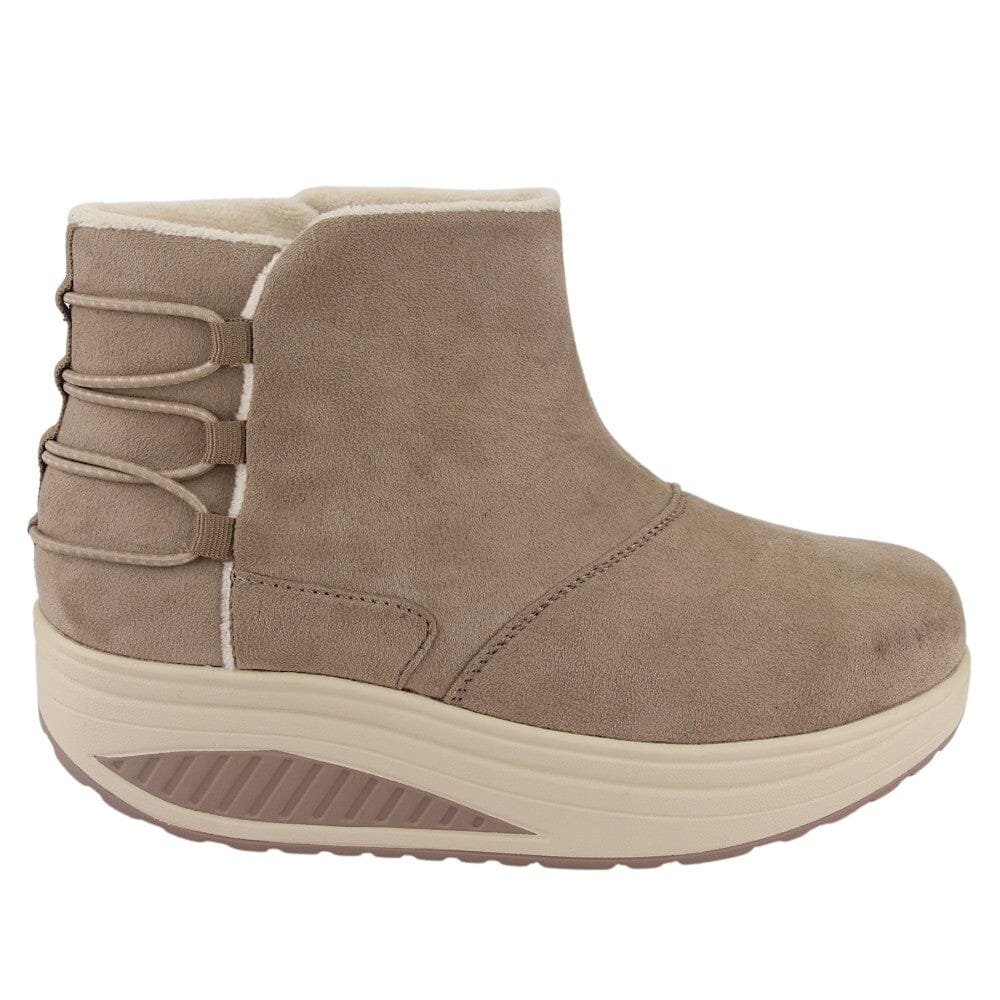 Botin Funway Mujer Tija-5 Beige Casual Botines Funway 