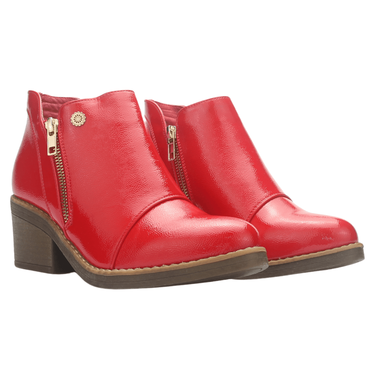 Botin Mujer Chalada Camp-31 Rojo Casual Botines Taco Chalada 