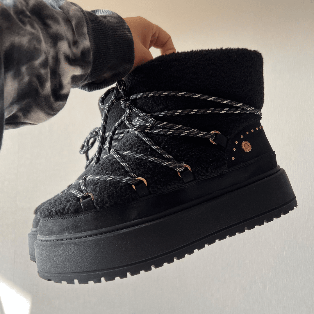 Botin Negro Mujer Casual Chalada Ailen Botines Taco Chalada 