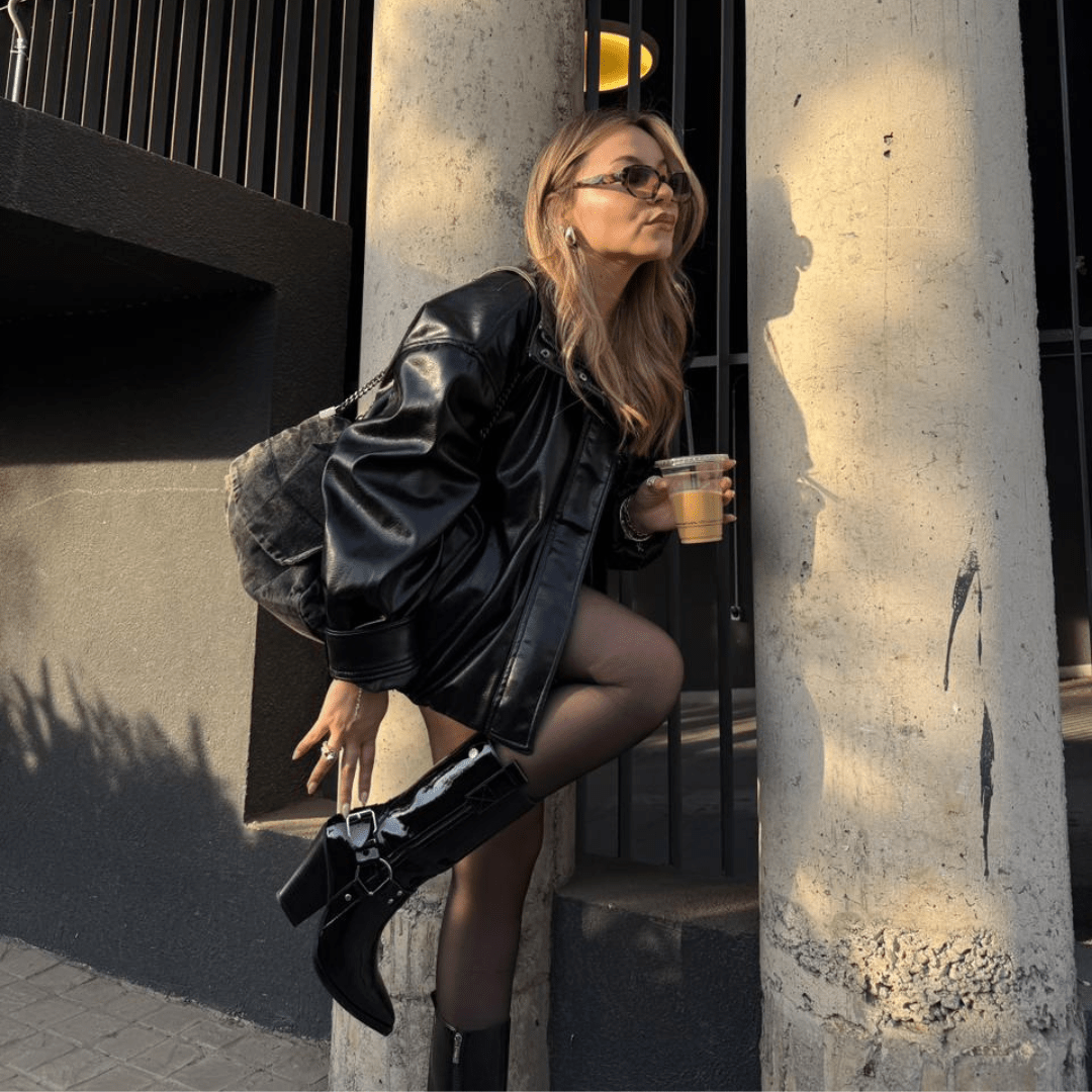 Botin Negro Mujer Casual Chalada Arizona Botines Taco Chalada 