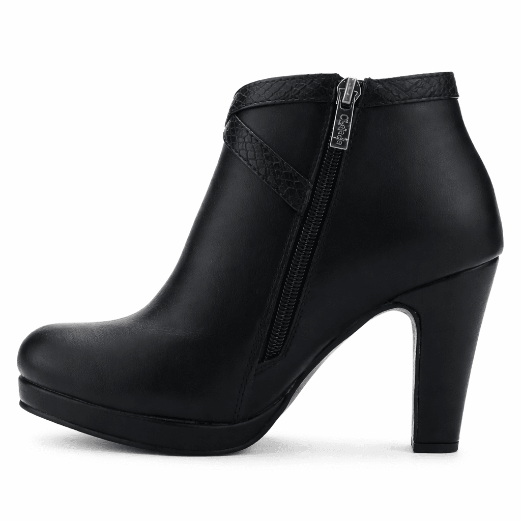 Botin Negro Mujer Casual Chalada Bambina Botines Taco Chalada 