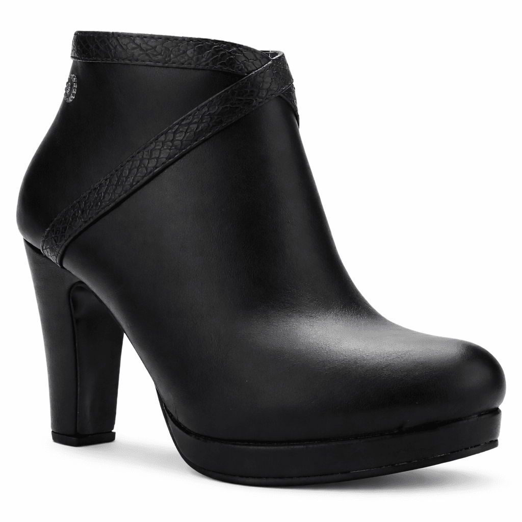 Botin Negro Mujer Casual Chalada Bambina Botines Taco Chalada 
