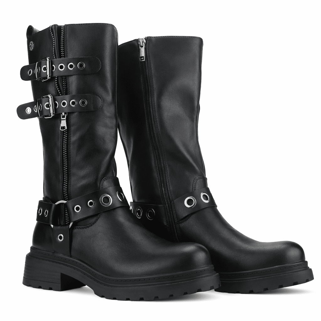 Botin Negro Mujer Casual Chalada Bika Botines Taco Chalada 