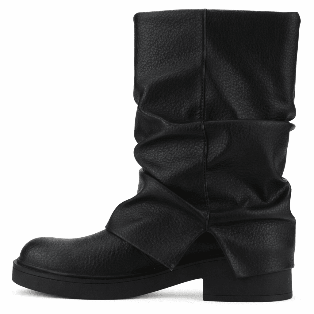 Botin Negro Mujer Casual Chalada Biker Botines Taco Chalada 