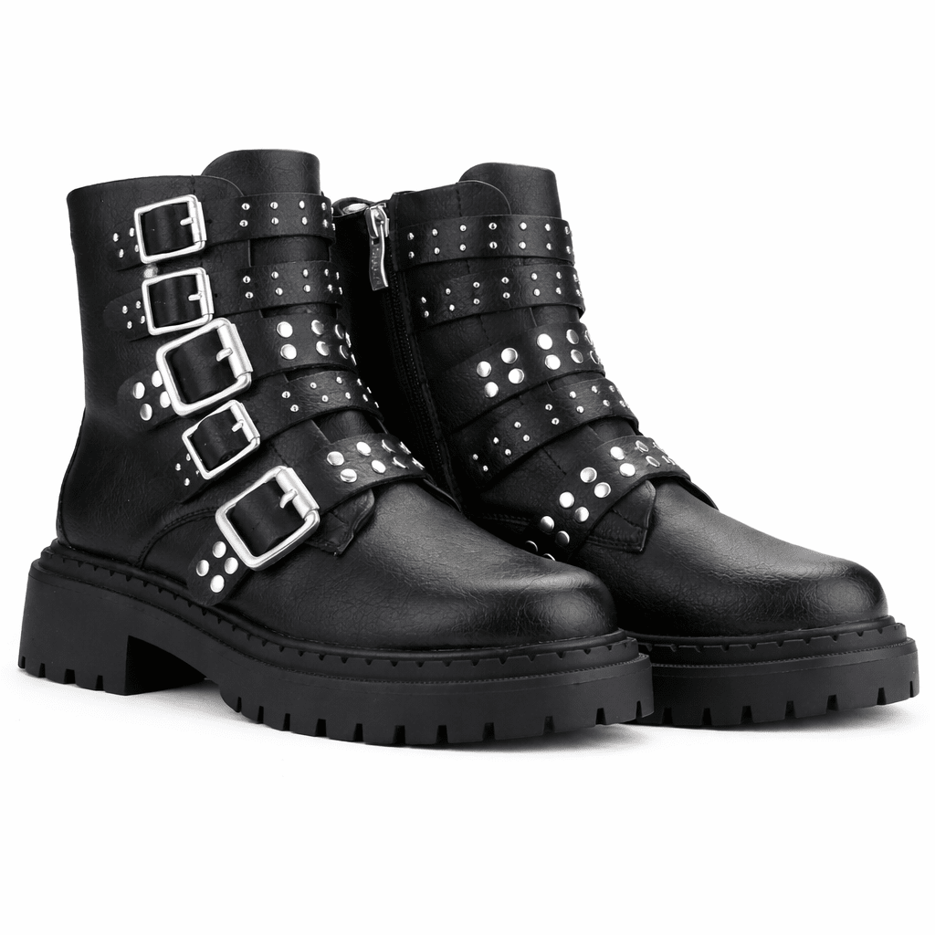Botin Negro Mujer Casual Chalada Bristol Botines Taco Chalada 