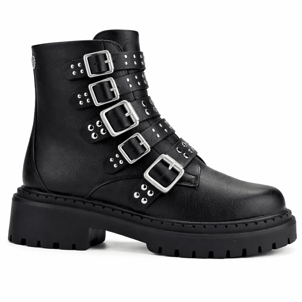 Botin Negro Mujer Casual Chalada Bristol Botines Taco Chalada 