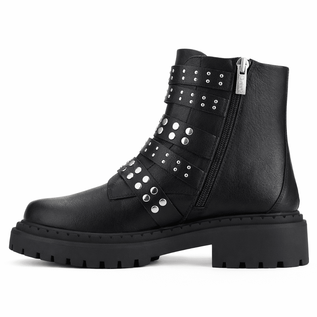Botin Negro Mujer Casual Chalada Bristol Botines Taco Chalada 